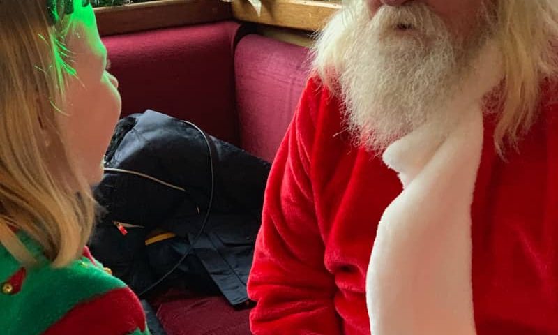 Eliza with Santa