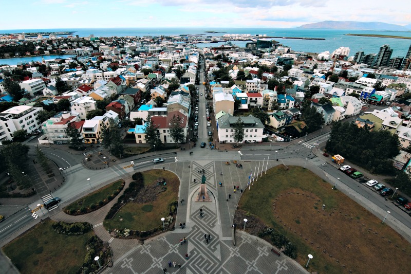 Hallgrímskirkja Church view