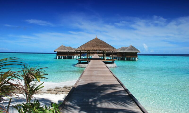 brown hut island gazebo